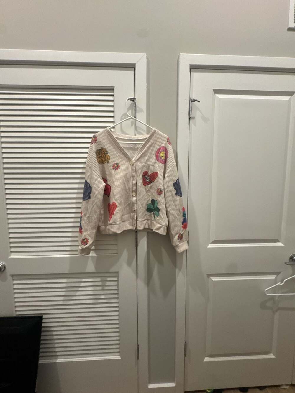 American Eagle Icon Patch Cropped Cardigan